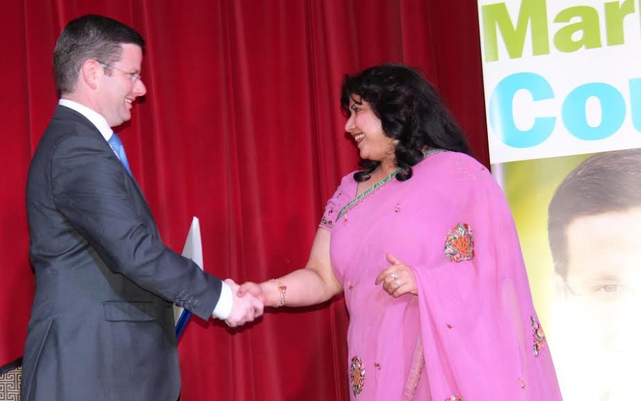 Aishveryaa Nidhi with the mark coure The Indian Down Under