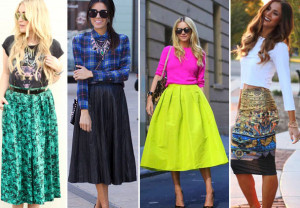 fashion - midi skirts