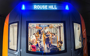 Sydney Metro train - front window s