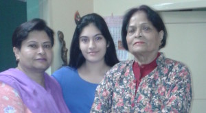 Neena - Simran with family