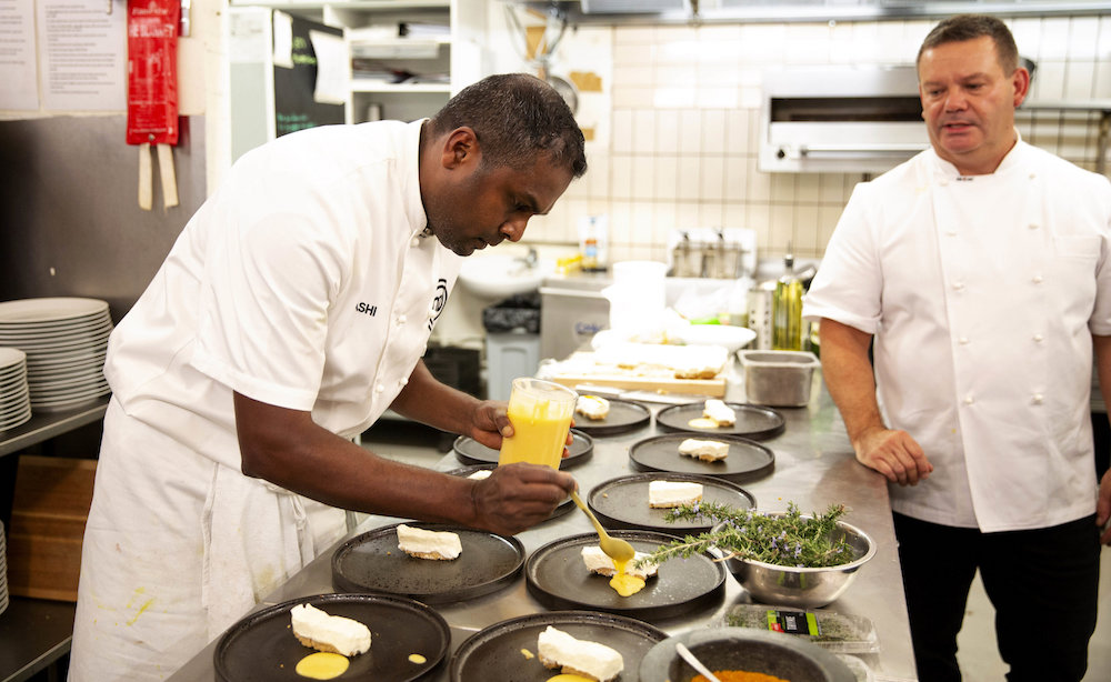 Sashi Cheliah is winning hearts with his smile while cooking at